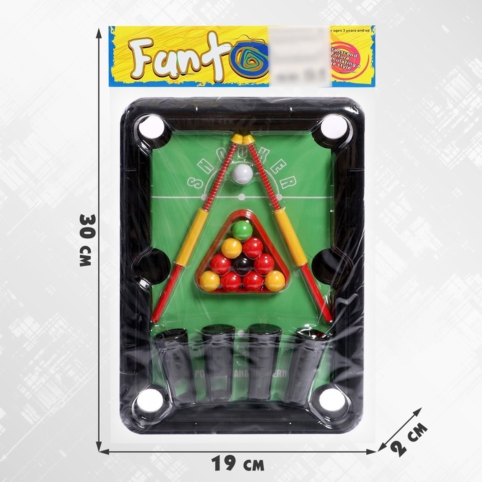 Настольная игра «Мини бильярд», цвета МИКС Настольная игра «Мини бильярд», цвета МИКС