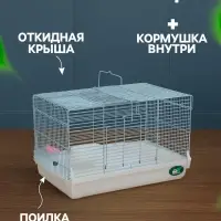 Клетка для грызунов &laquo;Пижон&raquo;, 47&times;30&times;30 см, белая