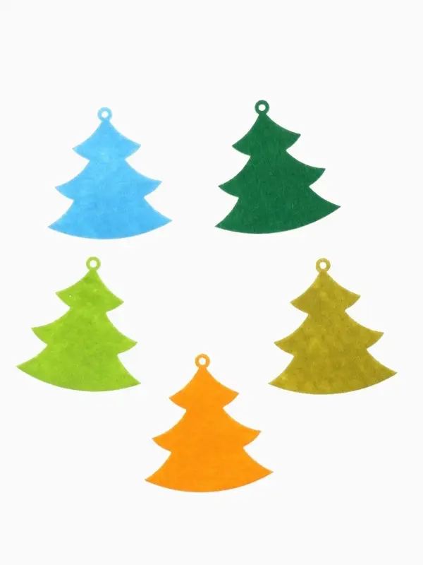 Набор ёлочных украшений &laquo;Ёлочки&raquo;, арома, 5 шт., МИКС