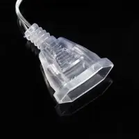 Удлинитель для комнатных гирлянд с выключателем, 5 м, прозрачная нить, УМС-вилка