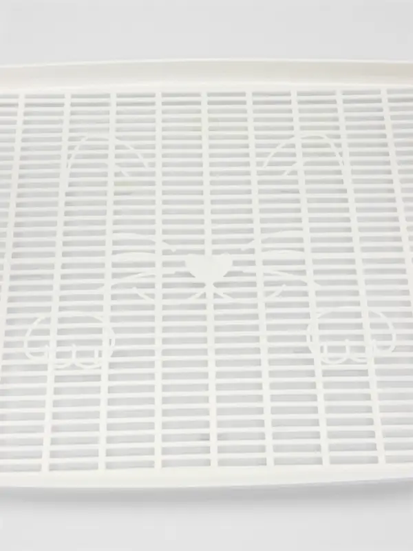 Туалет с сеткой, 44&times;33&times;11.5 см, коричневый, белый