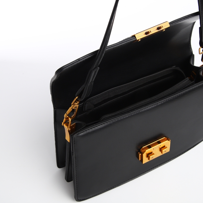 Сумка женская TEXTURA, средний размер, цвет чёрный Сумка женская TEXTURA, средний размер, цвет чёрный