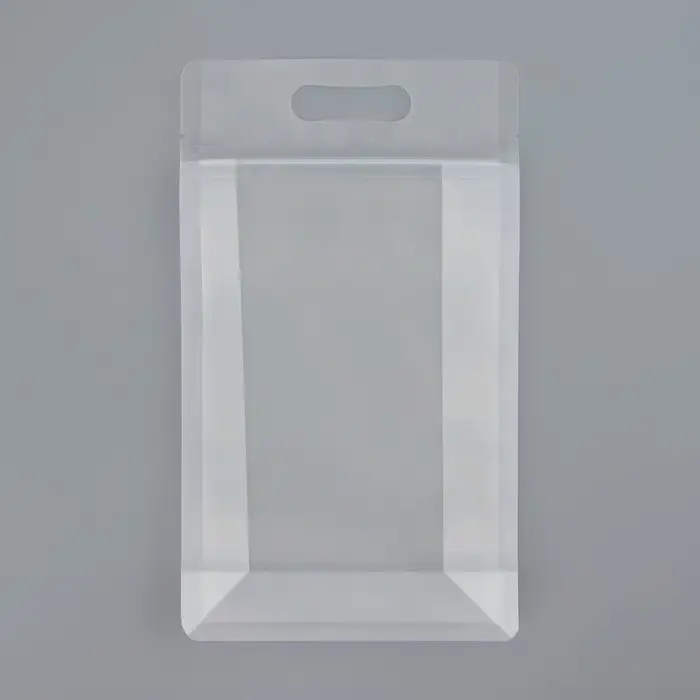 Пакет дой пак прозрачный с вырубной ручкой,14 х 24 см,100 мкм Пакет дой пак прозрачный с вырубной ручкой,14 х 24 см,100 мкм