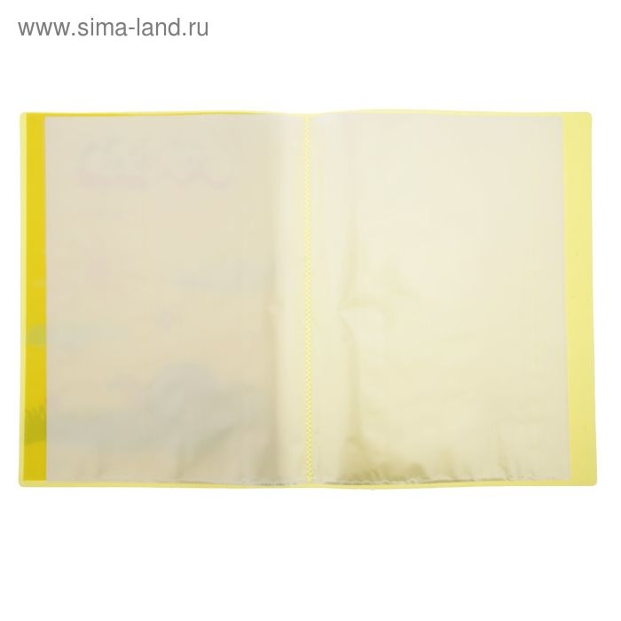 Папка-портфолио  Папка-портфолио "Каляка-Маляка" А4, 30 прозрачных вкладышей, жёлтая
