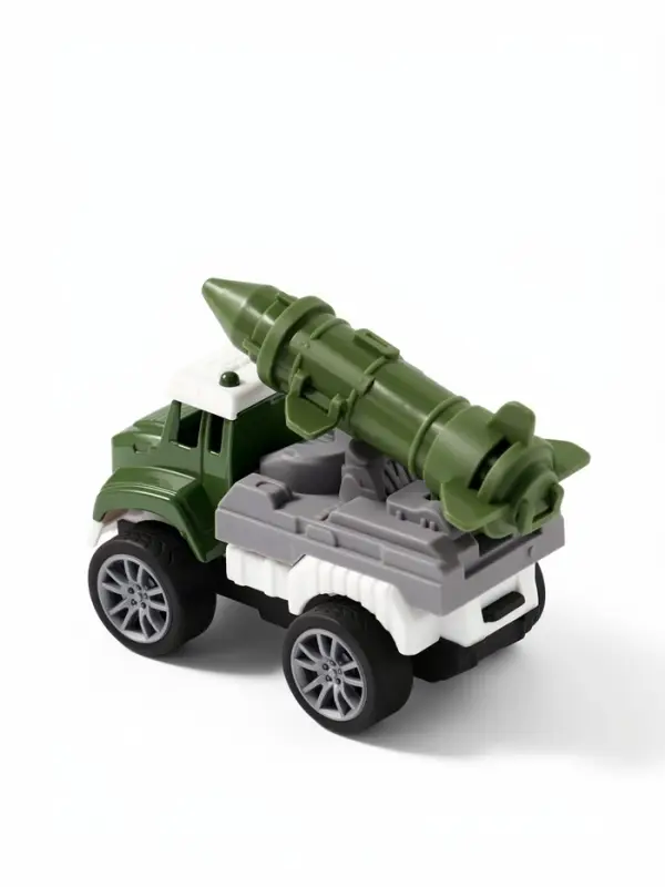 Брелок на кольце &laquo;Военный грузовик с боеголовкой&raquo; колёса крутятся 8&times;3.8&times;5.2 см