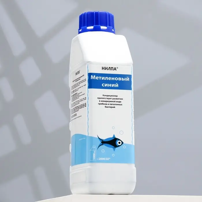 Кондиционер для аквариумной воды &laquo;Метиленовый синий&raquo;, 1 л, против грибков, бактерий, ихтиофтириоза
