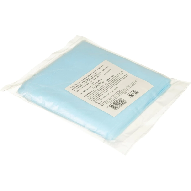 Простыня стерил. 210x140см спанбонд пл.25, голубой, 1шт, 4730/1