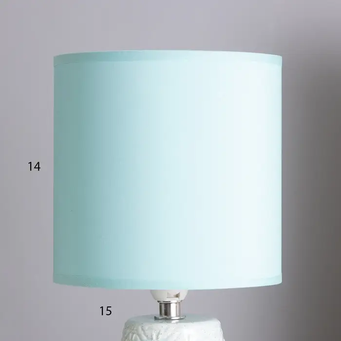 Лампа настольная RISALUX &laquo;Бланка&raquo;, 40 Вт, Е14, зелёная, 14&times;14&times;29 см