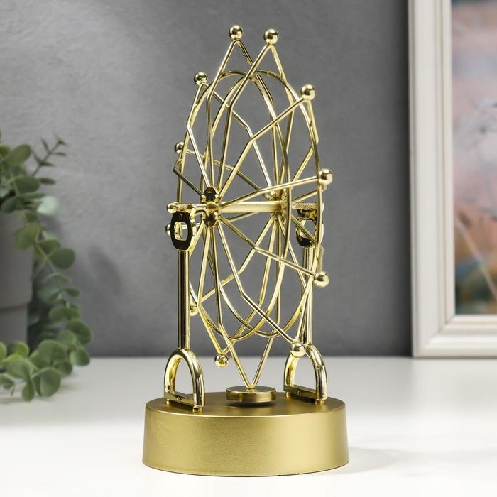 Маятник пластик Маятник пластик "Колесо обозрения" золото 23,5х18,5х11 см