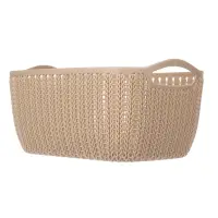 Корзинка вязаная тм VETTA, пластик, 21х16х10см