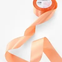 Лента атласная 38мм*25&plusmn;1ярд(23м&plusmn;1м) светло-оранжевый СП АУ