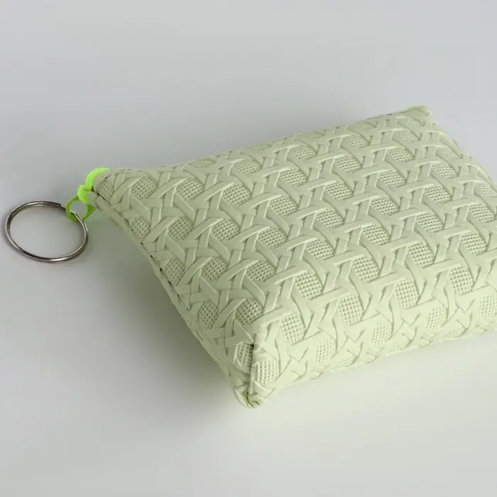 Кошелёк-монетница на молнии, 12&times;2.5&times;8.5 см, зелёный