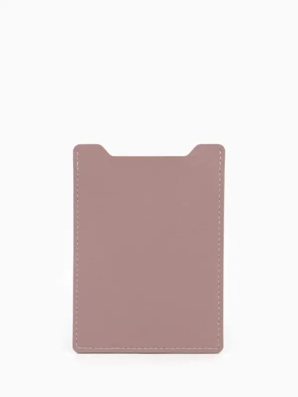 Обложка для автодокументов, СТС и права, 9&times;0.3&times;12.5 см, розовая