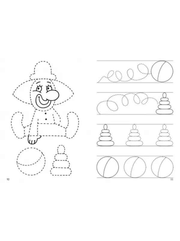 Рабочая тетрадь для детей 3-4 лет &laquo;Мои первые прописи&raquo;, Бортникова Е.