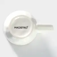 Кружки Magistro &laquo;Церера&raquo;, набор 2 шт., 400 мл, фарфор, белые