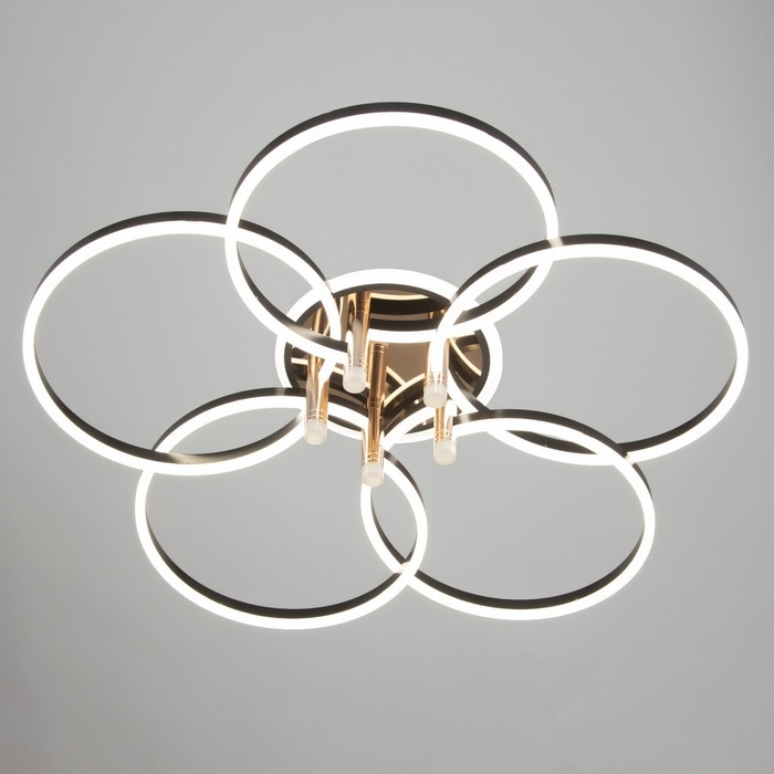 Светильник Светильник "Финди" 5xLED 250Вт черный 90х90х16 см BayerLux