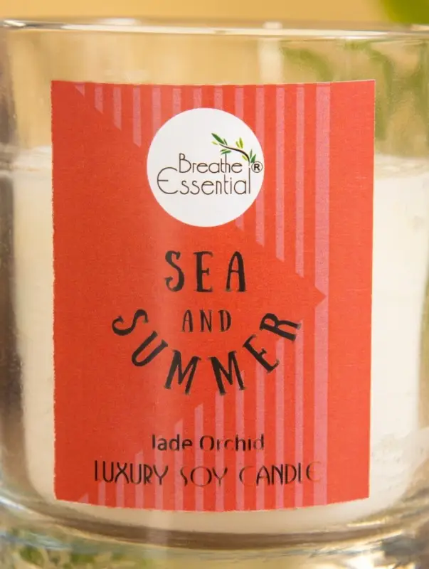 Свеча с кристаллом внутри Sea and Summer Свеча с кристаллом внутри Sea and Summer "Jade orchid" орхидея, 120 гр