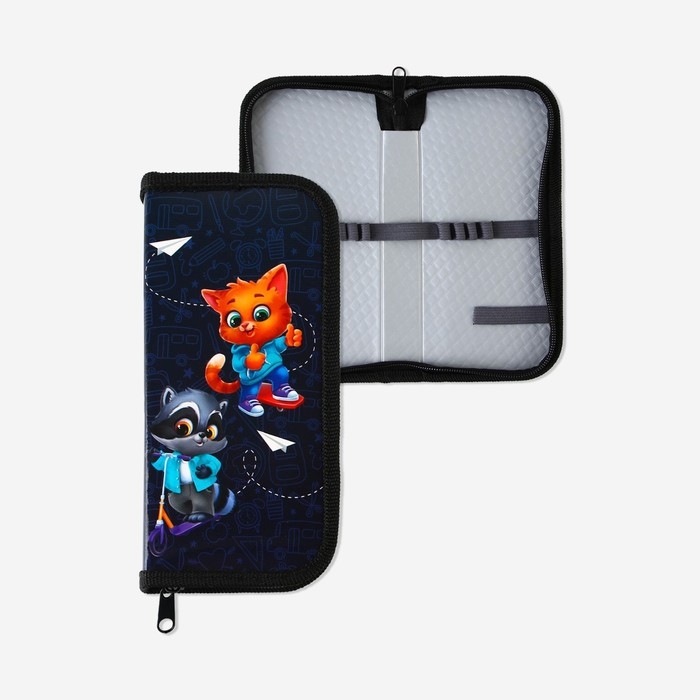 Пенал школьный 1 секция 90 х 190 лам.карт ПО-03 «1 сентября: Зверята» Пенал школьный 1 секция 90 х 190 лам.карт ПО-03 «1 сентября: Зверята»