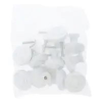 Ручка кнопка CAPPIO RK003, d=35 мм, белая, набор 10 шт.