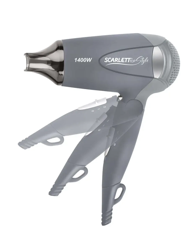 Фен SC-074, мощность 1400Вт, серый Фен SC-074, мощность 1400Вт, серый