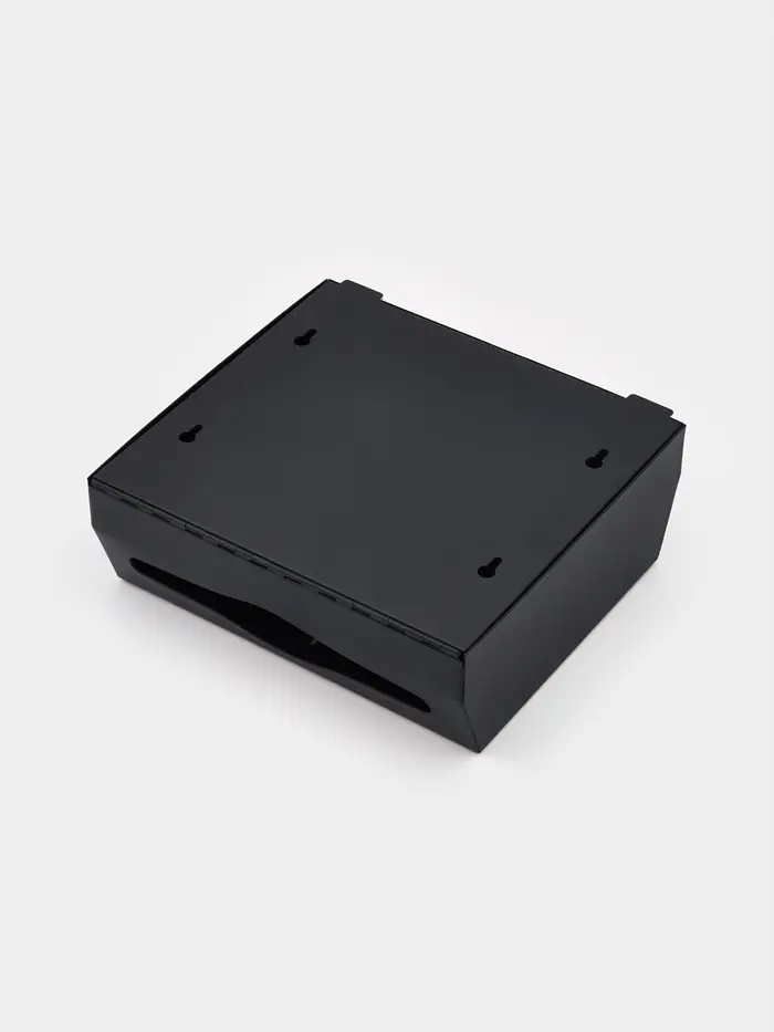 Диспенсер для бумажных полотенец в листах Stölz, 28.5×26.5×10 см, нержавеющая сталь, чёрный Диспенсер для бумажных полотенец в листах Stölz, 28.5×26.5×10 см, нержавеющая сталь, чёрный