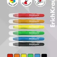 Гелевые мелки 6 цв ErichKrause Jolly Friends, с европодвесом