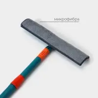 Щётка для окон, телескопическая ручка 68 (102) см, насадка из микрофибры 28&times;7 см