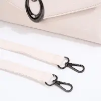 Сумка женская мессенджер на магните, 24&times;10&times;15 см, однотонная, белая