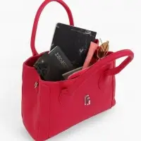 Сумка женская тоут TEXTURA на молнии, 31&times;11&times;21 см, розовая