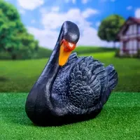 Садовая фигура из полистоуна &laquo;Лебедь&raquo;, 34&times;25&times;40 см