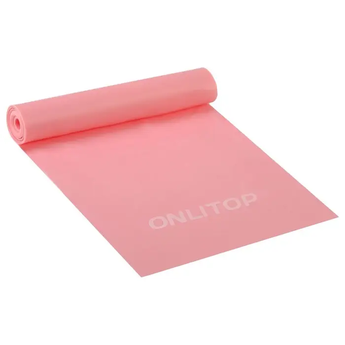 Эспандер ленточный для фитнеса ONLYTOP, 150&times;15&times;0.04 см, 10 кг, МИКС