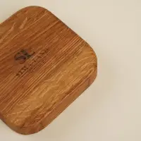 Тарелки - подставки SL Home, 10&times;2 см, набор 3 шт., дерево дуб