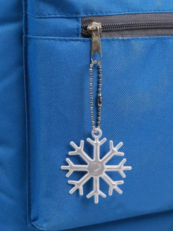 Светоотражающий элемент &laquo;Снежинка&raquo;, 5.5&times;5 см, цвет белый