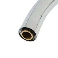 Излив для смесителя ZEIN &laquo;Утка&raquo;, 3/4", по оси 14.5 см, нерж. сталь, аэратор пластик