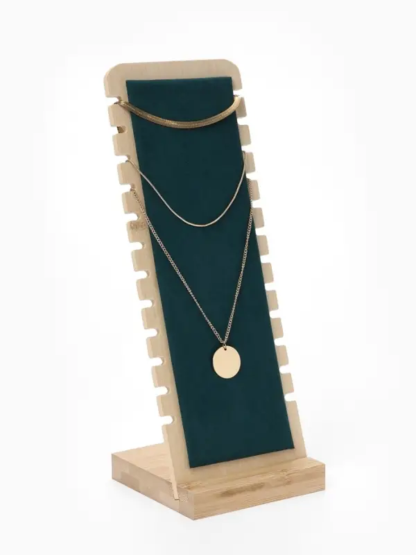 Подставка под цепочки QF, на 12 мест, 10&times;10&times;26, зелёная