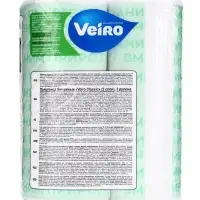 Полотенца бумажные Veiro Classic, белые, 2 слоя, 2 рулона