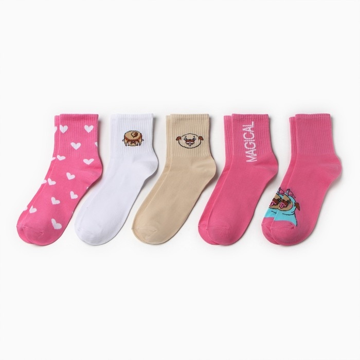 Набор женских носков KAFTAN Magical 5 пар, р-р 36-39 (23-25 см) Набор женских носков KAFTAN Magical 5 пар, р-р 36-39 (23-25 см)