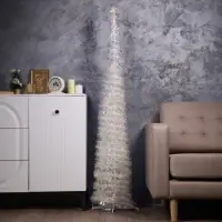 Светодиодная фигура из мишуры &laquo;Волшебная Ёлка&raquo; 120&times;40 см, 200 LED, от батареек ААх3, свечение тёплое белое