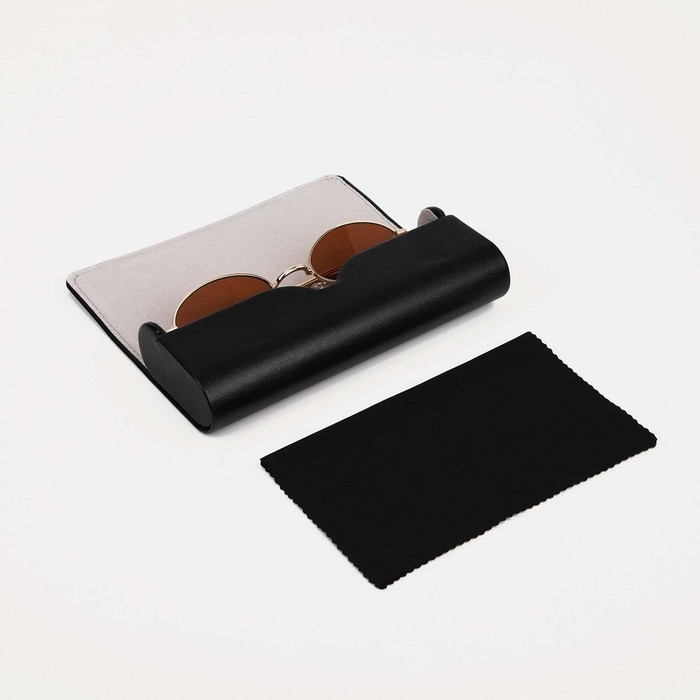 Футляр для очков на магните, длина 16,1 см, цвет чёрный Футляр для очков на магните, длина 16,1 см, цвет чёрный