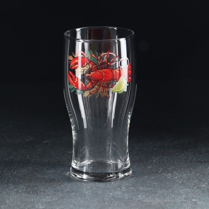 Стакан стеклянный для пива «Тюлип», 570 мл, рисунок МИКС