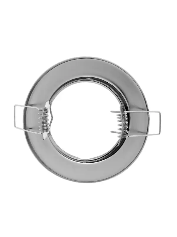 Светильник встраиваемый под лампу MR-16, круглый, металлический, хромированный