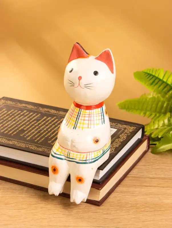 Сувенир &laquo;Котенок в рубашке сидячий&raquo;, 6&times;6&times;15 см, дерево