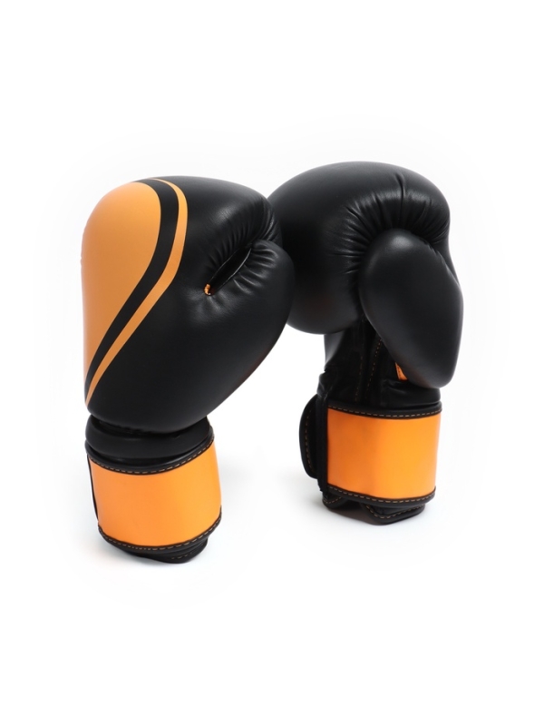 Боксёрские перчатки FIGHT EMPIRE, URBAN, чёрно-оранжевые, размер 12 oz