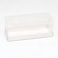 Коробка с прозрачной крышкой &laquo;под рулет&raquo; 30&times;12&times;12 см Кондитерская упаковка
