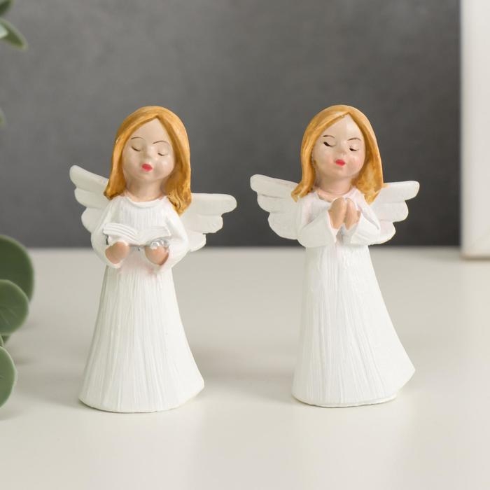 Сувенир полистоун Сувенир полистоун "Ангел-девочка курносая" МИКС 6,3х2х3,8 см