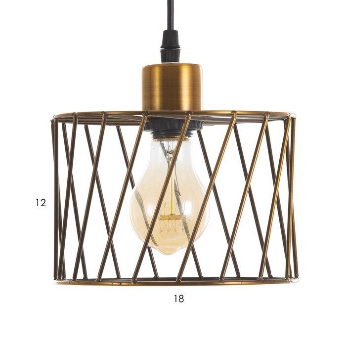 Светильник BayerLux Светильник BayerLux "Румбо" Е27 40Вт золото 18х18х12-112см