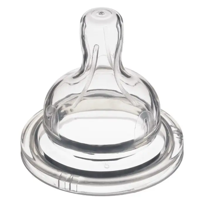 Соска на бутылочку, антиколиковая, от 6 мес., Крошка Я, широкое горло, быстрый поток, Ø50 мм.