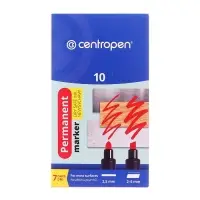 Маркер перманентный Centropen 8510, чёрный, узел 5.0 мм, линия 2.5 мм