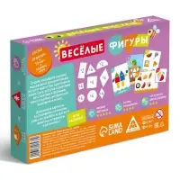 Настольная игра &laquo;Весёлые фигуры&raquo;, развивающая, 55 карт, 3+