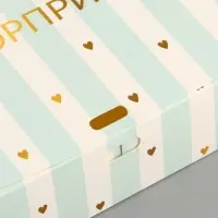Коробка подарочная складная, упаковка, «Сюрприз», 16.5 х 12 х 5 см, БЕЗ ЛЕНТЫ
